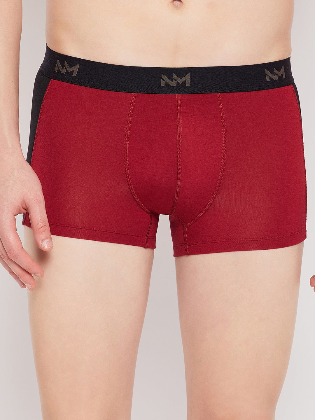 Neva Modal Solid Short Trunk Underwear for Men- Olive, Maroon, Blue Collection (Pack of 3)