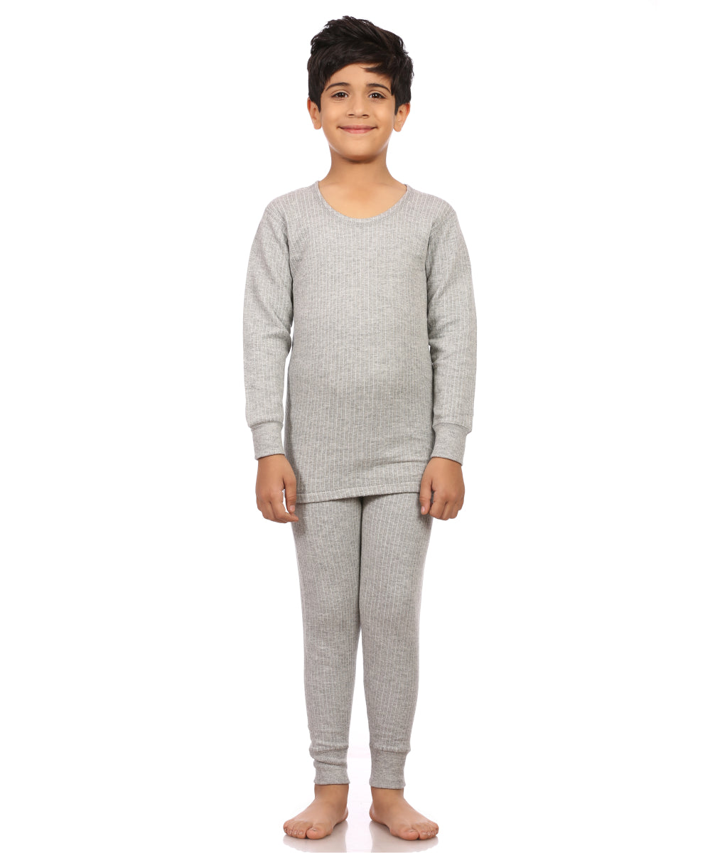 Neva Modal Scoop Neck Full Sleeves Upper and Lower Thermal Upper for Kids Unisex (For Boys and Girls)