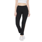 Neva Graphic Printed Track Pants For Women- Black
