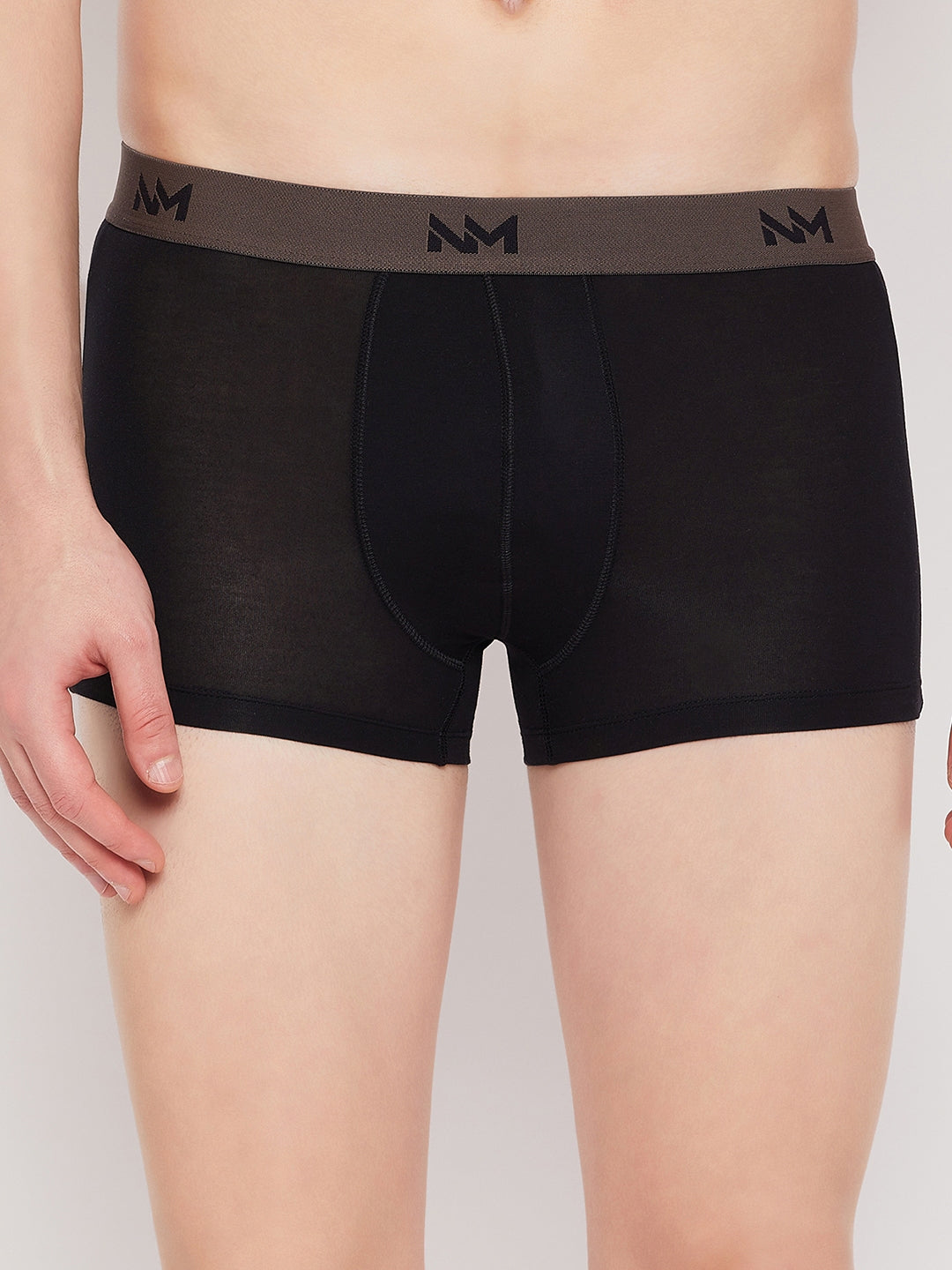 Neva Modal Solid Ultra Short Trunk/Underwear for Men- Black, Blue, Maroon Collection (Pack of 3)