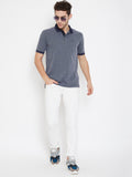 Neva Men Sports Polo T-Shirt with Pocket-Navy