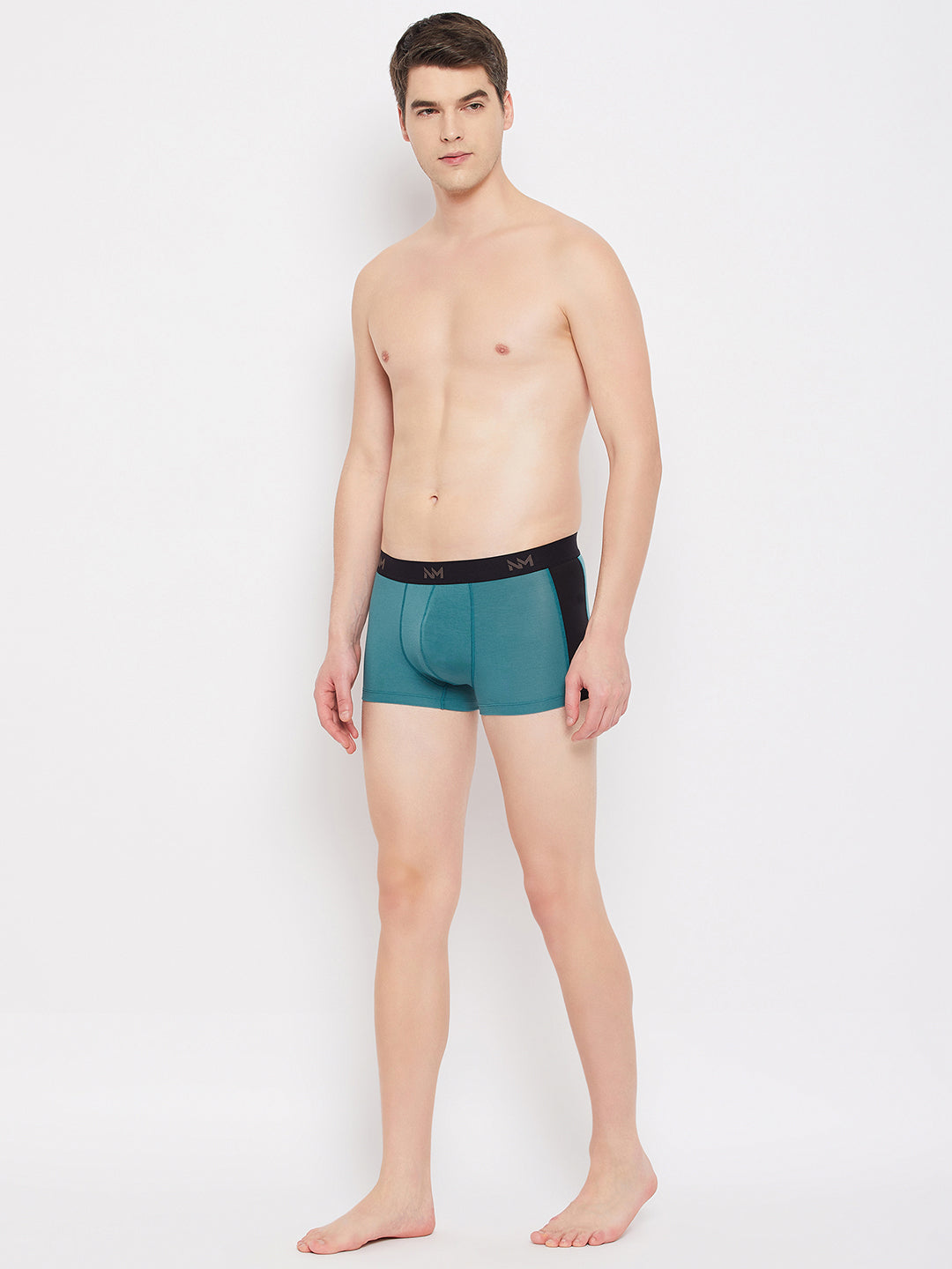 Neva Modal Solid Short Trunk Underwear for Men-  Sea Green, Olive, Blue Collection (Pack of 3)