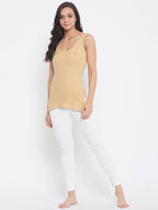 Neva Sleeveless Slip Thermal Top For Women - Skin (Velveti)