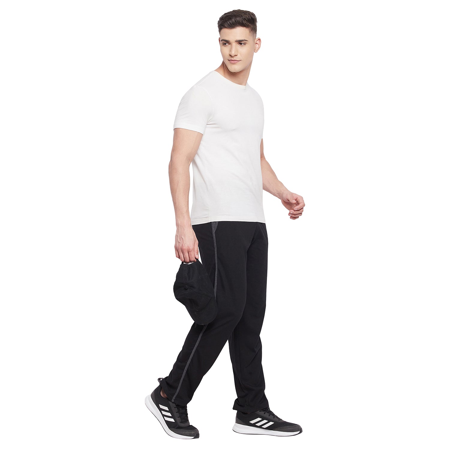 Neva Men Trackpants Elasticated waistband with Drawstring Regular Fit