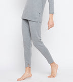 Neva Women Lower with Elasticated Waist- Milange Grey (Glaccia)