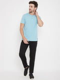 LivFree Plain Track Pants For Men- Black
