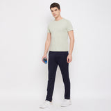 Neva Men's Track Pant in Solid Pattern Side pockets - Navy