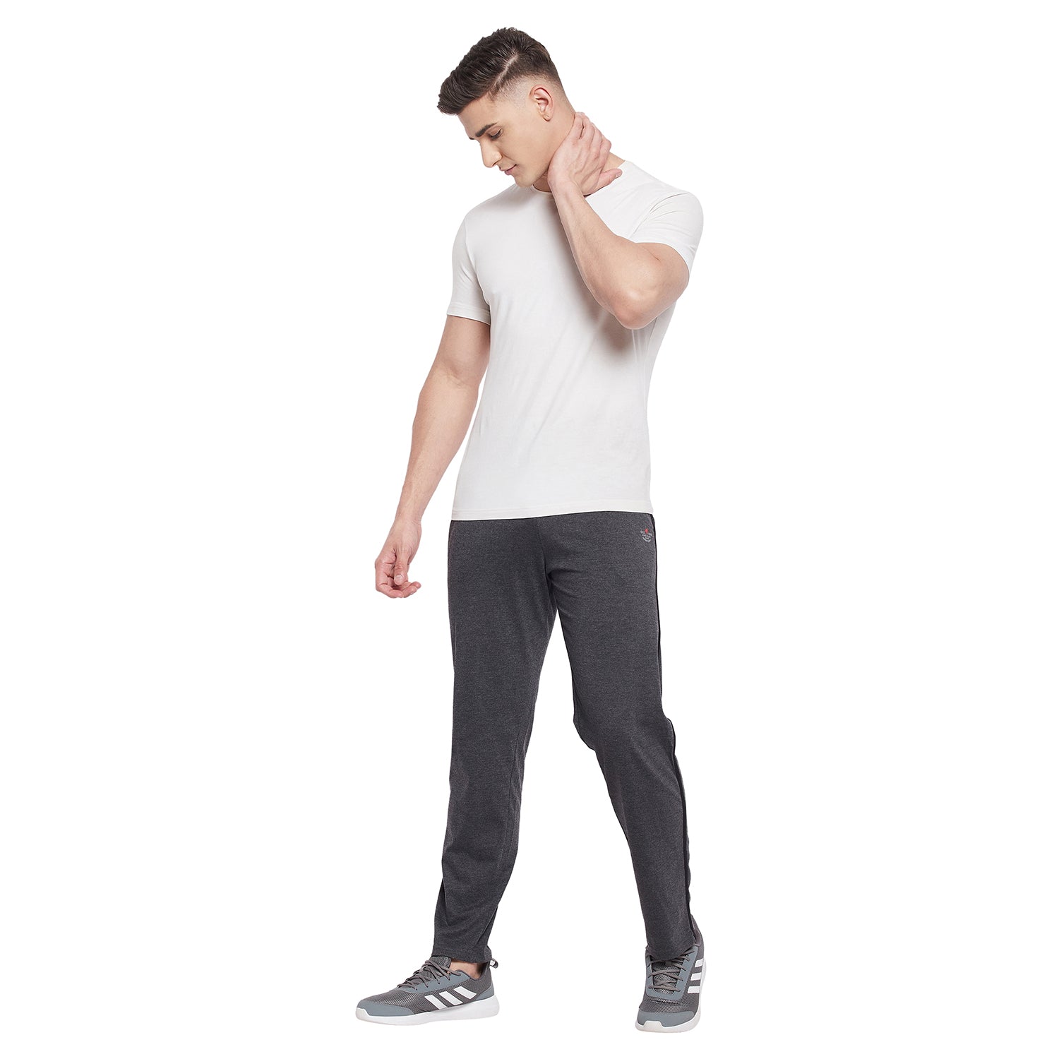 Neva Men Trackpants Elasticated waistband with Drawstring Regular Fit