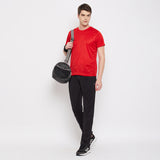 Neva Men's Track Pant in Solid Pattern Side pockets - Black