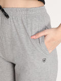 NEVA Women Cotton Capri Pants- Milange Grey