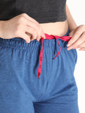 NEVA Women Regular Fit Track pants- Denim Milange