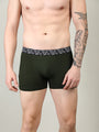 Neva Modal Solid Short Trunk Underwear for Men- Olive, Red, Steel Grey Collection (Pack of 3)