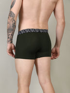 Neva Modal Solid Short Trunk Underwear for Men- Black, Blue, Olive Collection (Pack of 3)