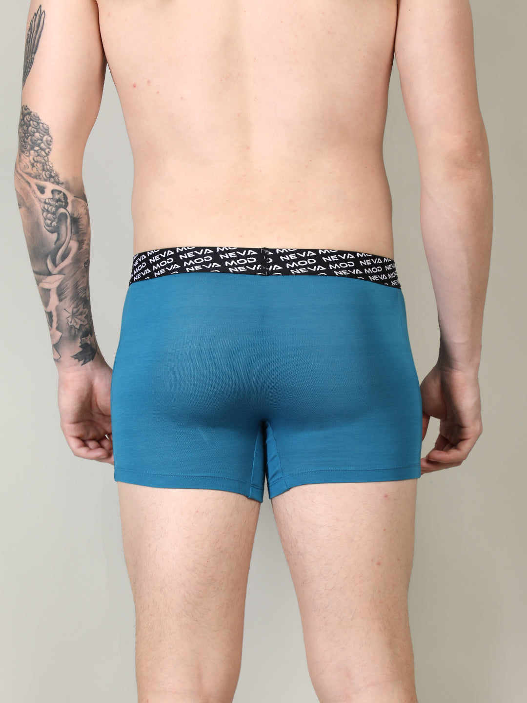 Neva Modal Solid Short Trunk Underwear for Men- Black, Blue, Olive Collection (Pack of 3)