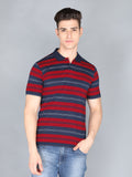 LIVFREE Men's Regular Fit Polo T-shirt-Red