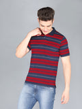LIVFREE Men's Regular Fit Polo T-shirt-Red