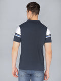 Neva Men's Regular Fit Polo T-shirt-Navy Milange