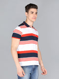 LIVFREE Men's Regular Fit Polo T-shirt-Navy