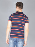 LIVFREE  Men's Regular Fit Polo T-shirt-Navy