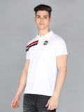 LIVFREE  Men's Regular Fit Polo T-shirt-Snow White