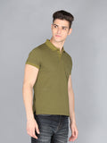 Neva Men's Regular Fit Polo T-shirt-Grass Hopper