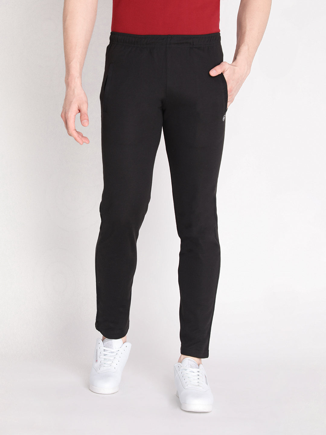 Neva Men's Trackpant with Sweat Free Fabric Material- Black