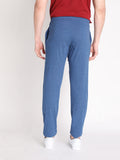Neva Men's Solid Print Trackpant- Denim Milange