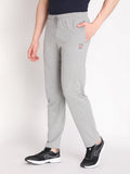 Neva Men's Solid Print Trackpant- Milange Grey