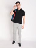 Neva Men's Trackpant with Sweat Free Fabric Material- Light Grey