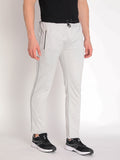 Neva Men's 2 Zip Pkt Diagonal Track Pant- Light Grey