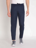 Neva Men's Sweatfree Trackpant with Single Side and back Side Zipped Pocket-Navy