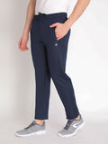 Neva Men's Sweatfree Trackpant with Single Side and back Side Zipped Pocket-Navy