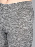 NEVA Women Regular Fit Lycra Capri-Grey Mix