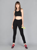 Neva Women Regular Fit Ankle Length Sweatfree Trackpant-Black