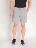 Neva Men's Solid Print Bermuda with side Pocket- Milange Grey