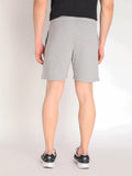 Neva Men's Solid Print Bermuda with side Pocket- Milange Grey