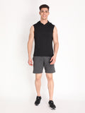 Neva Men's Solid Print Bermuda with side Pocket- Anthra
