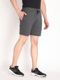 Neva Men's Solid Print Bermuda with side Pocket- Anthra