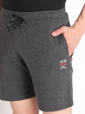 Neva Men's Solid Print Bermuda with side Pocket- Anthra