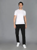 Neva Men's Basic Solid Color Track Pant-Black