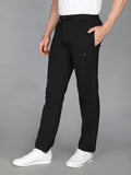 Neva Men's Basic Solid Color Track Pant-Black