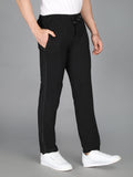 Neva Men's Basic Solid Color Track Pant-Black