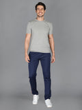 Neva Men Trackpant with Bone & Pipping-Navy