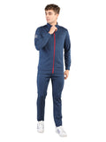 Livfree Gents Full Sleeve T-Neck Solid Regular Fit Tracksuit- Navy