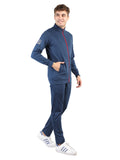Livfree Gents Full Sleeve T-Neck Solid Regular Fit Tracksuit- Navy