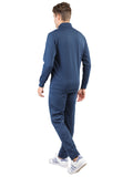 Livfree Gents Full Sleeve T-Neck Solid Regular Fit Tracksuit- Navy