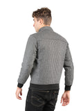 Livfree Gents Full Sleeve T-Neck Basketweave Regular Fit Jacket-Grey