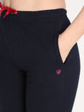 NEVA Women Cotton Capri Pants- Navy
