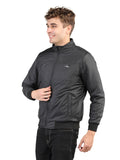 Livfree Gents Full Sleeve T-Neck Solid Regular Fit Jacket- Black