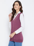 Livfree Women's V-neck Sleeveless Solid Cardigan - Onion